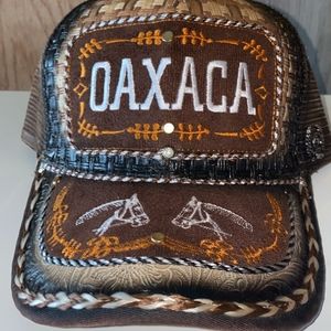 Oaxaca Leather Stiched hat
